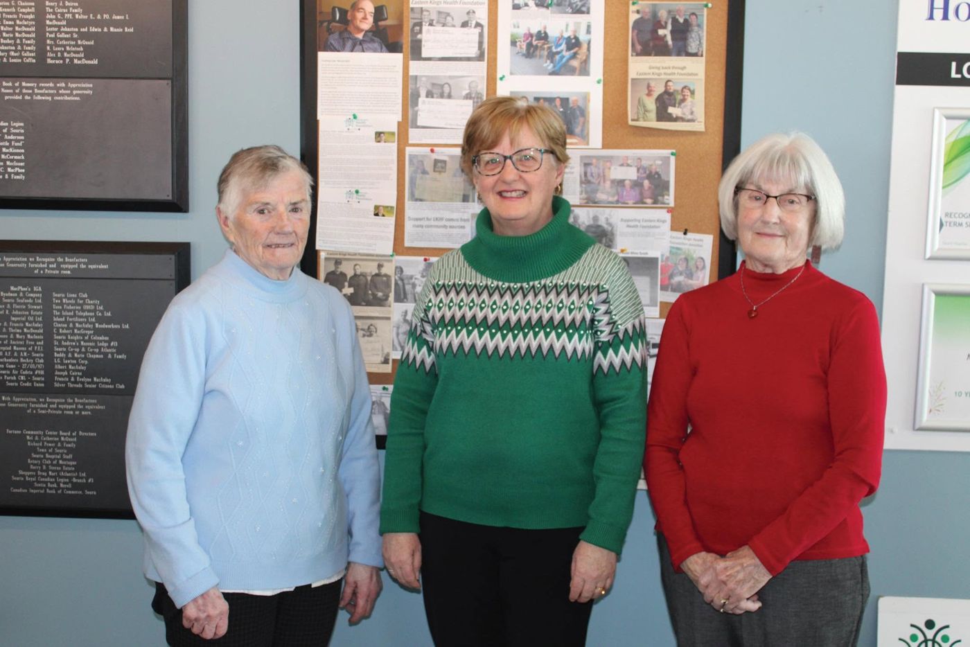 Thelma MacDonald & Louise Higginbotham donation to the Eastern Kings Health Foundation